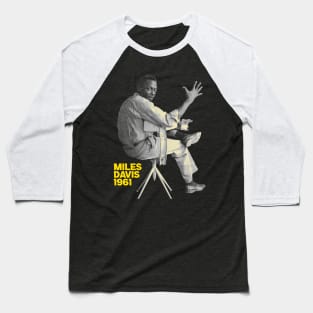 Classic Young Miles Davis Golden Baseball T-Shirt